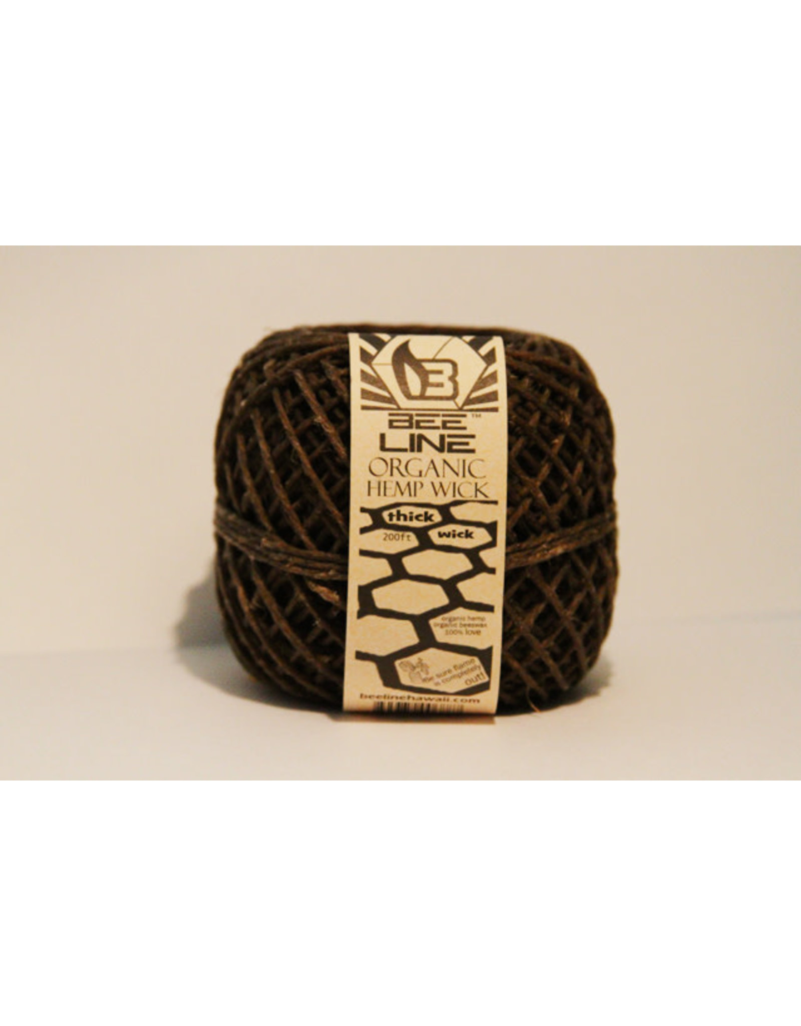 bee line Bee line Hemp Wick Ball Thick Roll 200 Feet