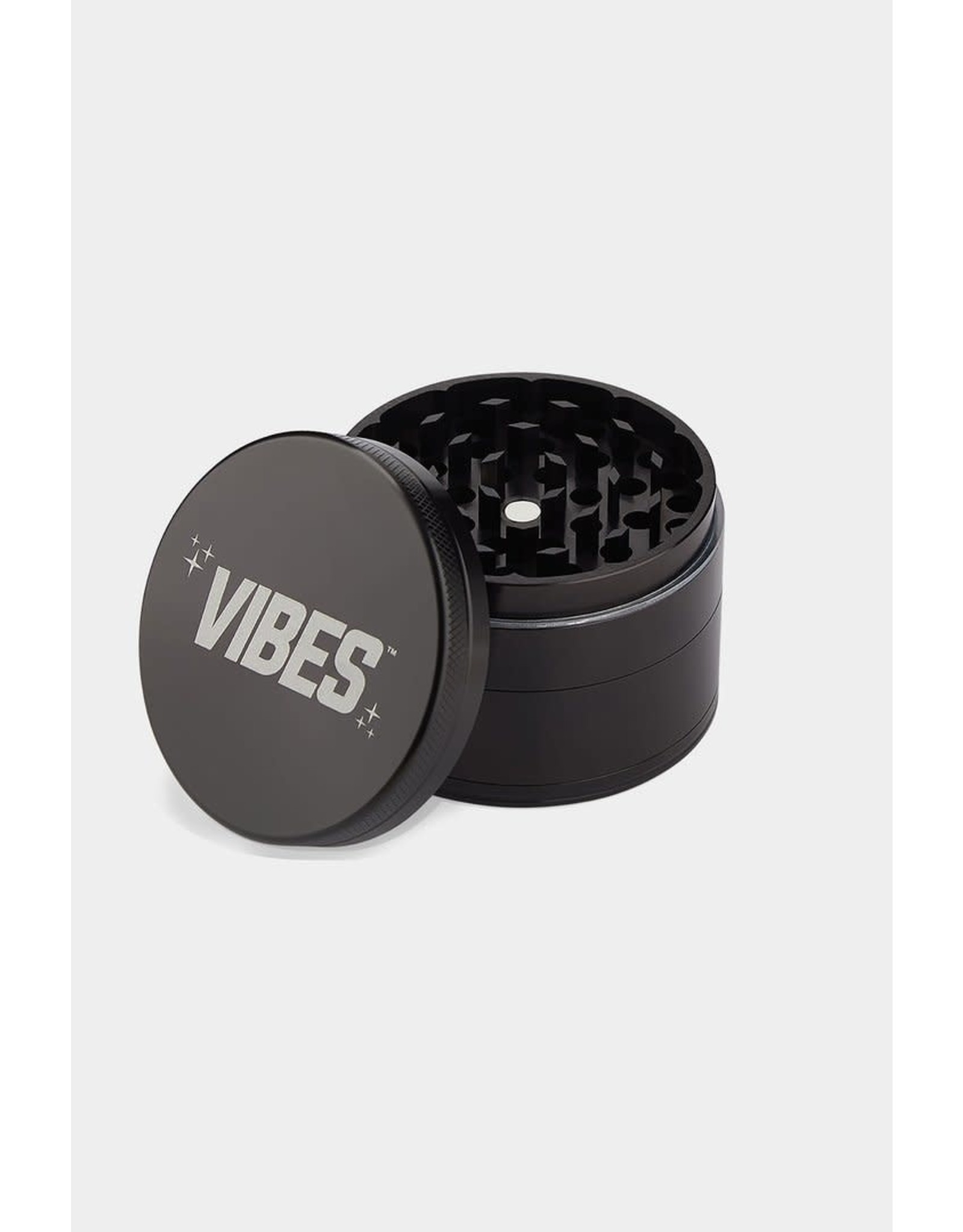 Vibes Papers Vibes Aluminum 4pc grinder 2.5" Black