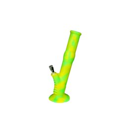 Twisted Labs Twisted Labs Water Pipe Straight 14" 2Pc Glow In The Dark Nuclear Meltdown