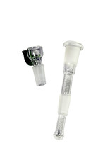 Twisted Labs Twisted Labs Water Pipe Straight 14" 2Pc Glow In The Dark Nuclear Meltdown