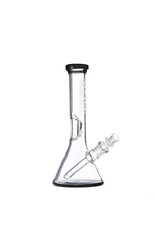 Grav Labs Grav Labs Small Beaker 8" With Fixed Downstem And Black Accents