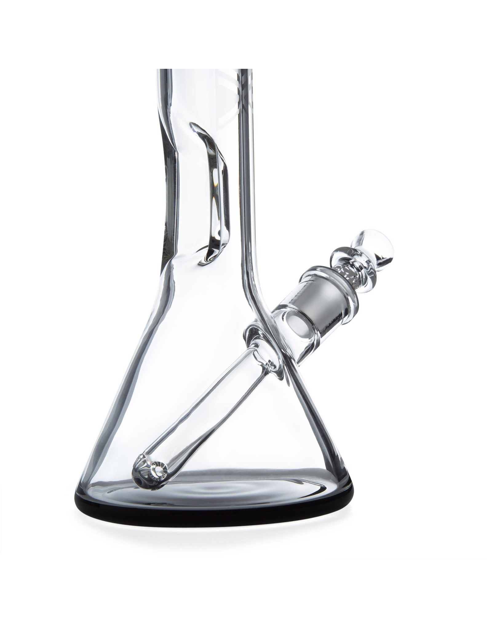 Grav Labs Grav Labs Small Beaker 8" With Fixed Downstem And Black Accents