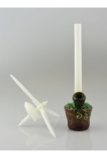 Calm White Windmill In Pot Spoon