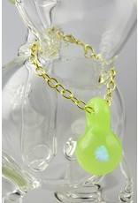 flame princess Large Clear Elephant With Chain And Pendant