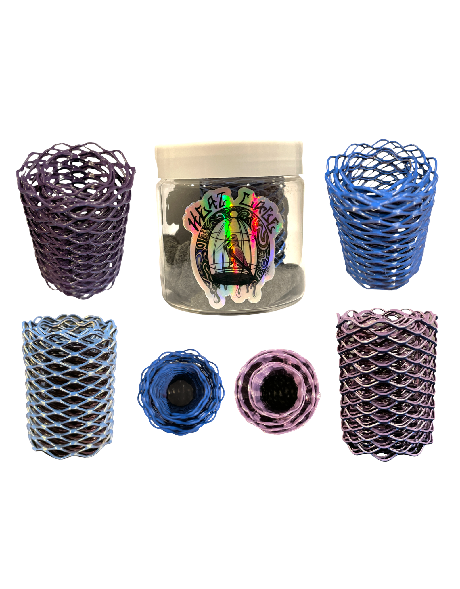 Heat Cage Blue And Purple Heat Cage Torch Guard
