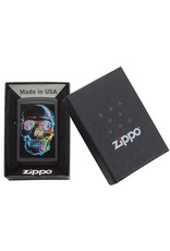 Zippo Zippo Lighter Skull On Black Matte