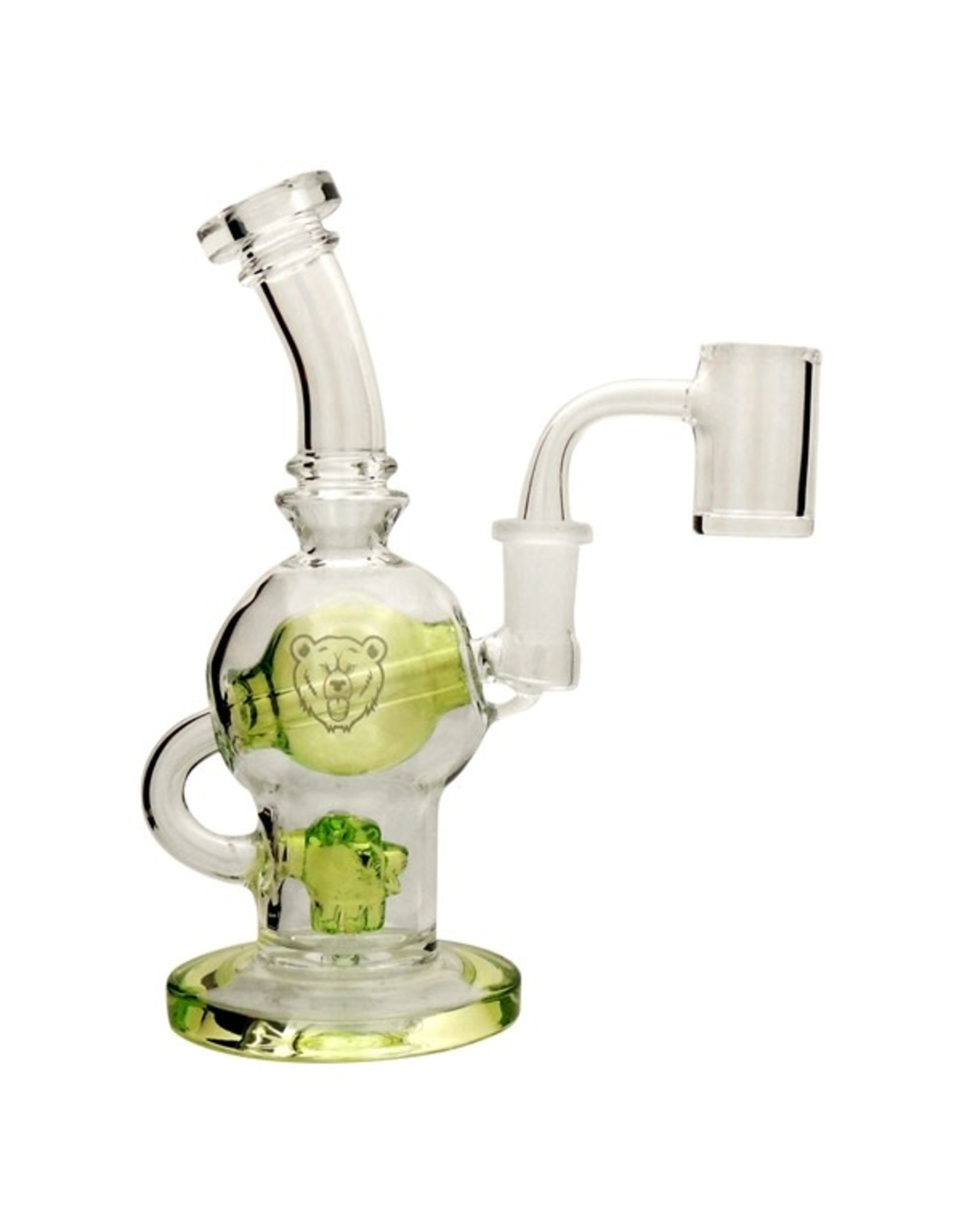 Bear Quartz Sphere Rig With Banger And Spinner Cap - Borosyndicate