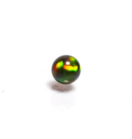 Ruby Pearl Co 3mm Black Opal Rainbow Pearl