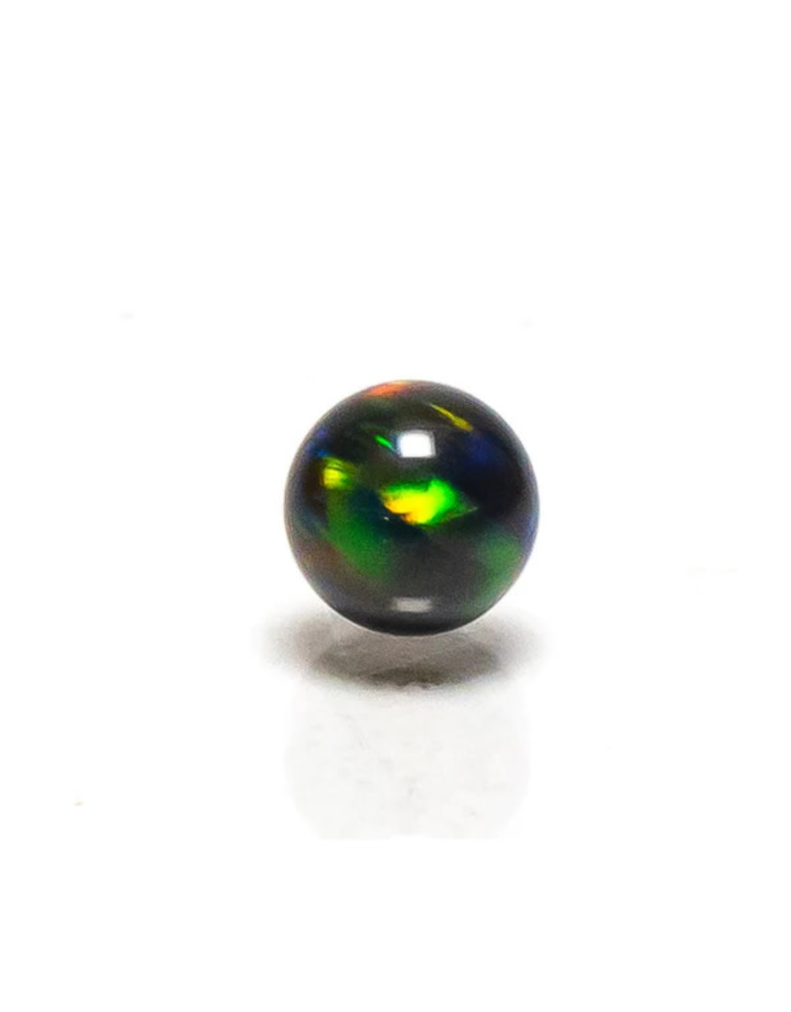 Ruby Pearl Co 5mm Black Opal Rainbow Pearl