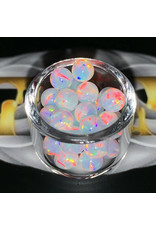 4mm White Opal Rainbow Pearl