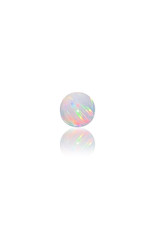 Ruby Pearl Co 3mm White Opal Rainbow Pearl