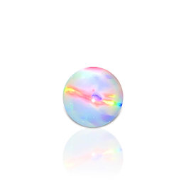 Ruby Pearl Co 5mm White Opal Rainbow Pearl