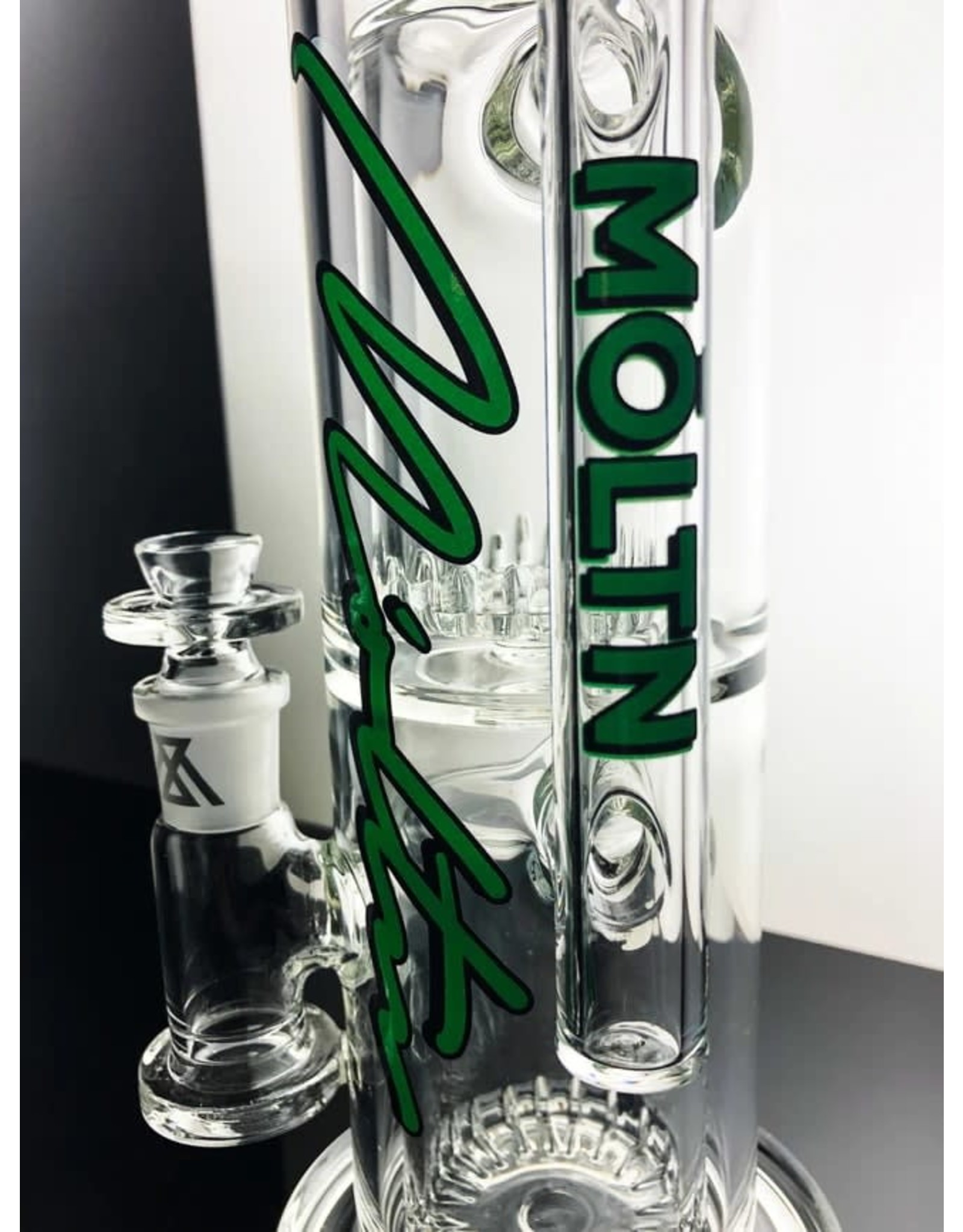 Moltn 80mm Double Can Perc 10" Base And 6" Neck