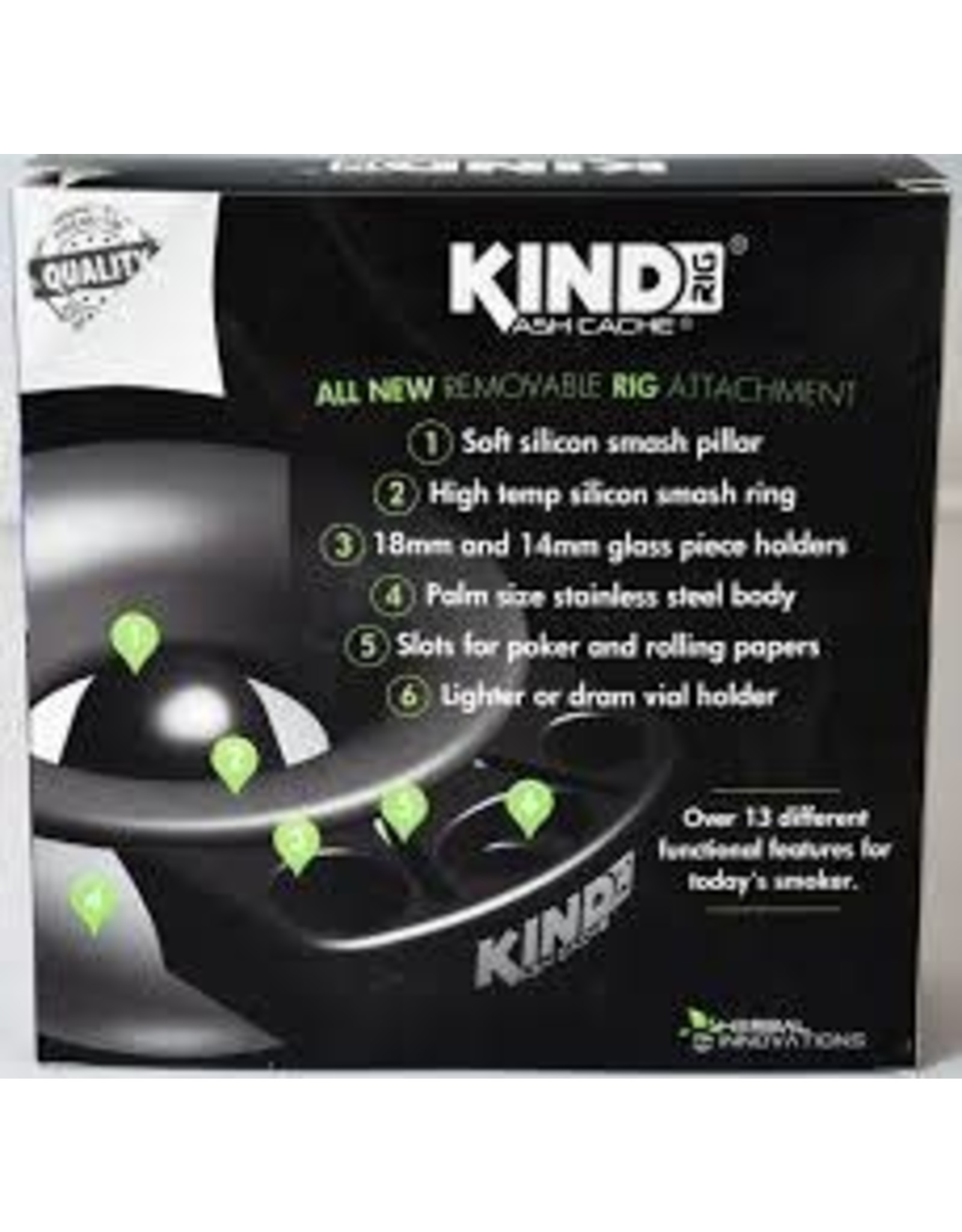 kind ashtray Kind Ash Cache Ashtray- Black