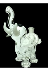 flame princess Micro Clear Elephant With White Tusks