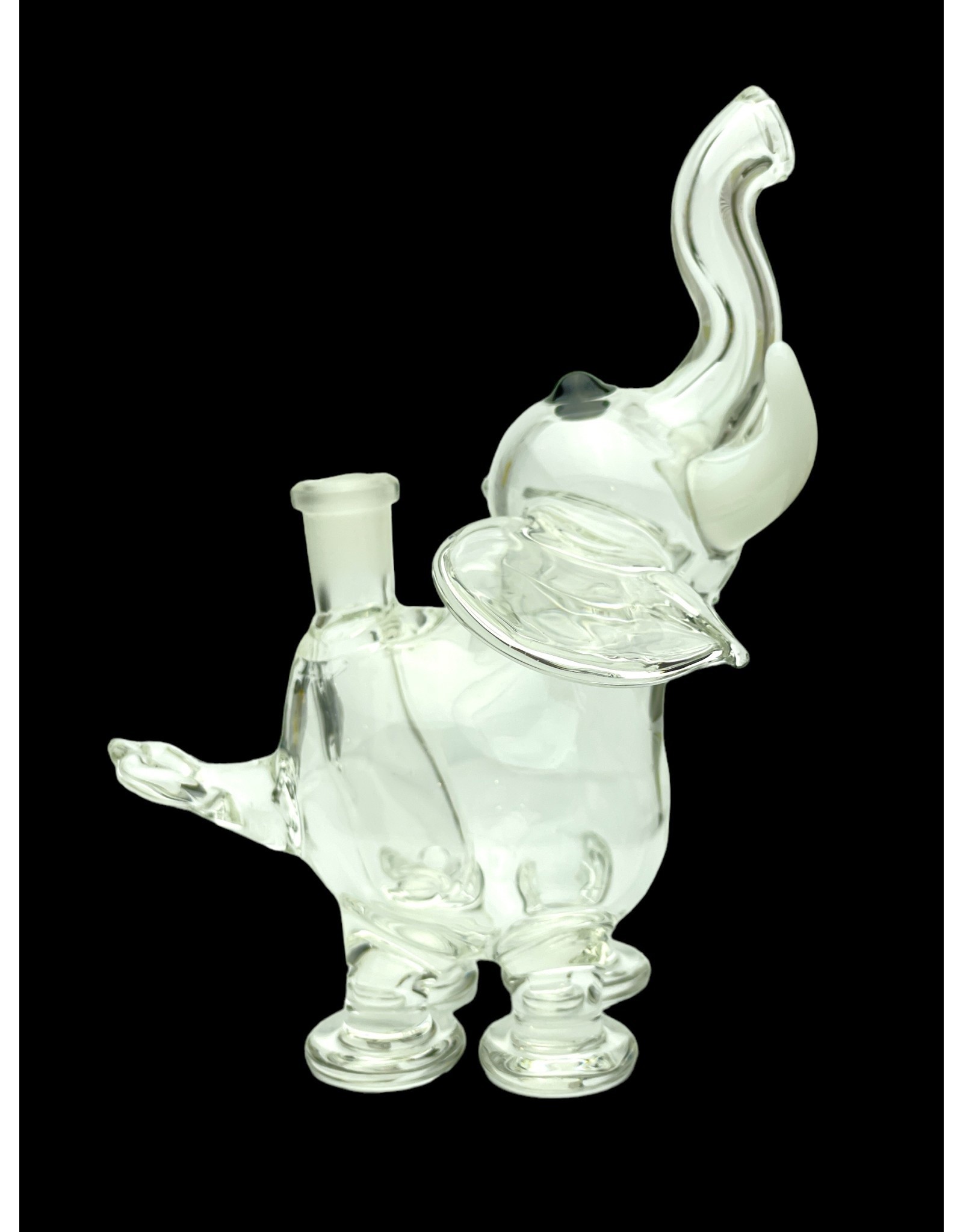 flame princess Micro Clear Elephant With White Tusks