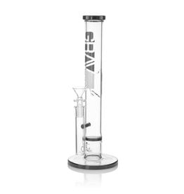 Grav Labs Grav Labs Large 16" Black Accent Straight Base With Disc Water Pipe