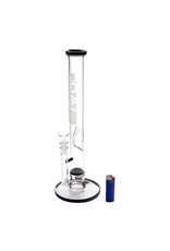 Grav Labs Grav Labs Large 16" Black Accent Straight Base With Disc Water Pipe