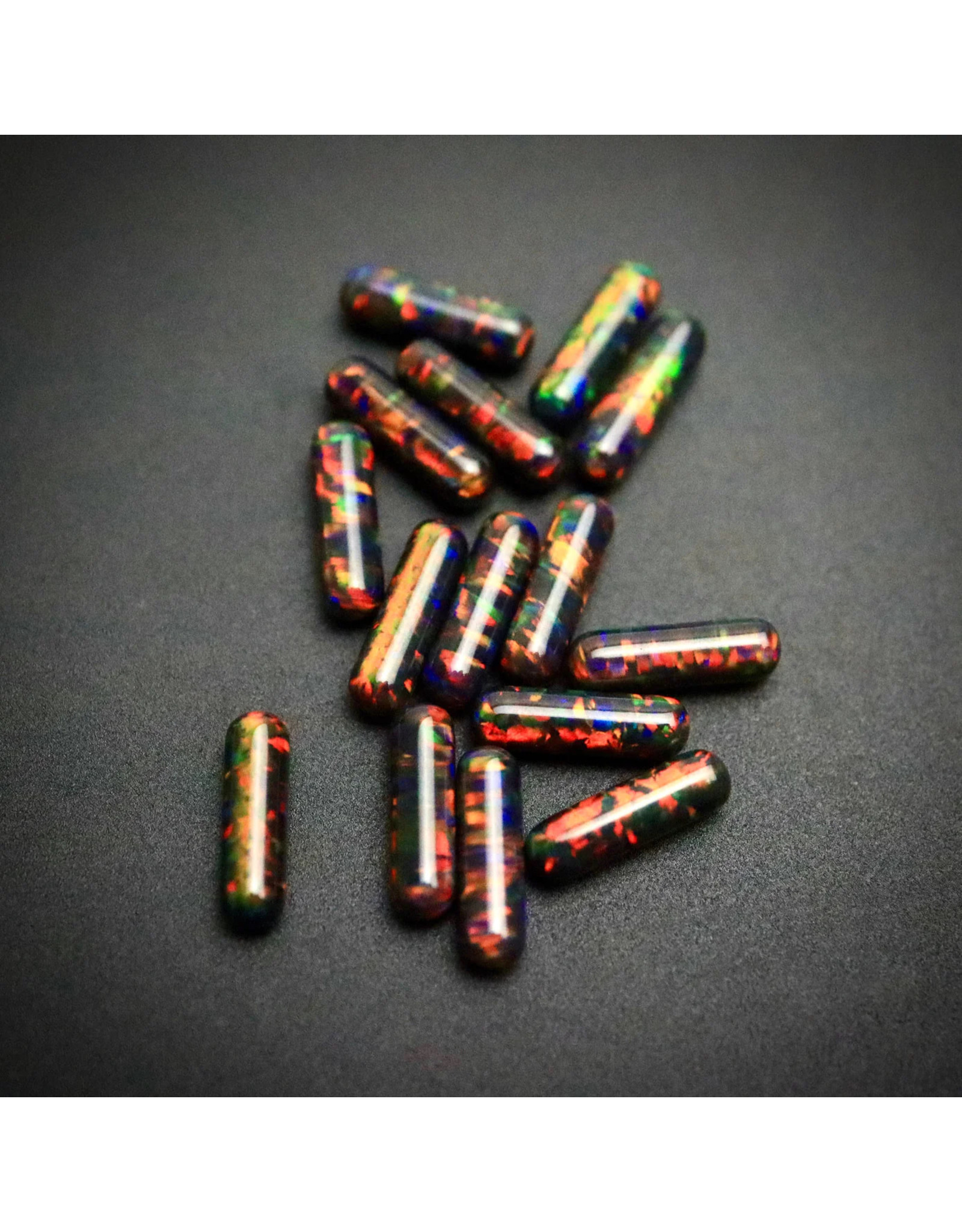 Ruby Pearl Co Mini Black Opal Pillar (3mmx10mm)