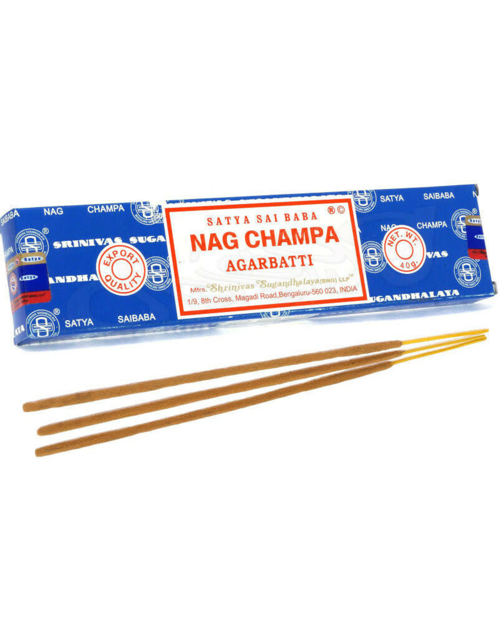 Satya Sai Baba 40 Gram Satya Sai Baba NAG CHAMPA Incense Sticks