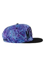 Mersiv Script Purple Snapback Hat L/XL