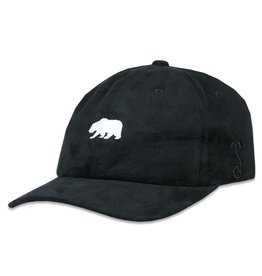 Polar Bear Black Suede Dad Hat