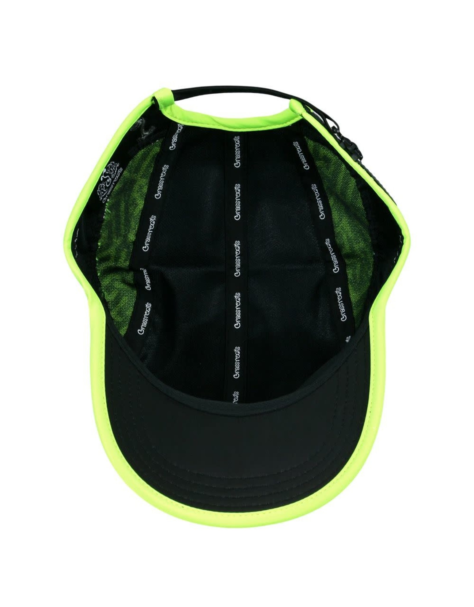 Neon Glitch Black 7 Panel Zipperback Hat
