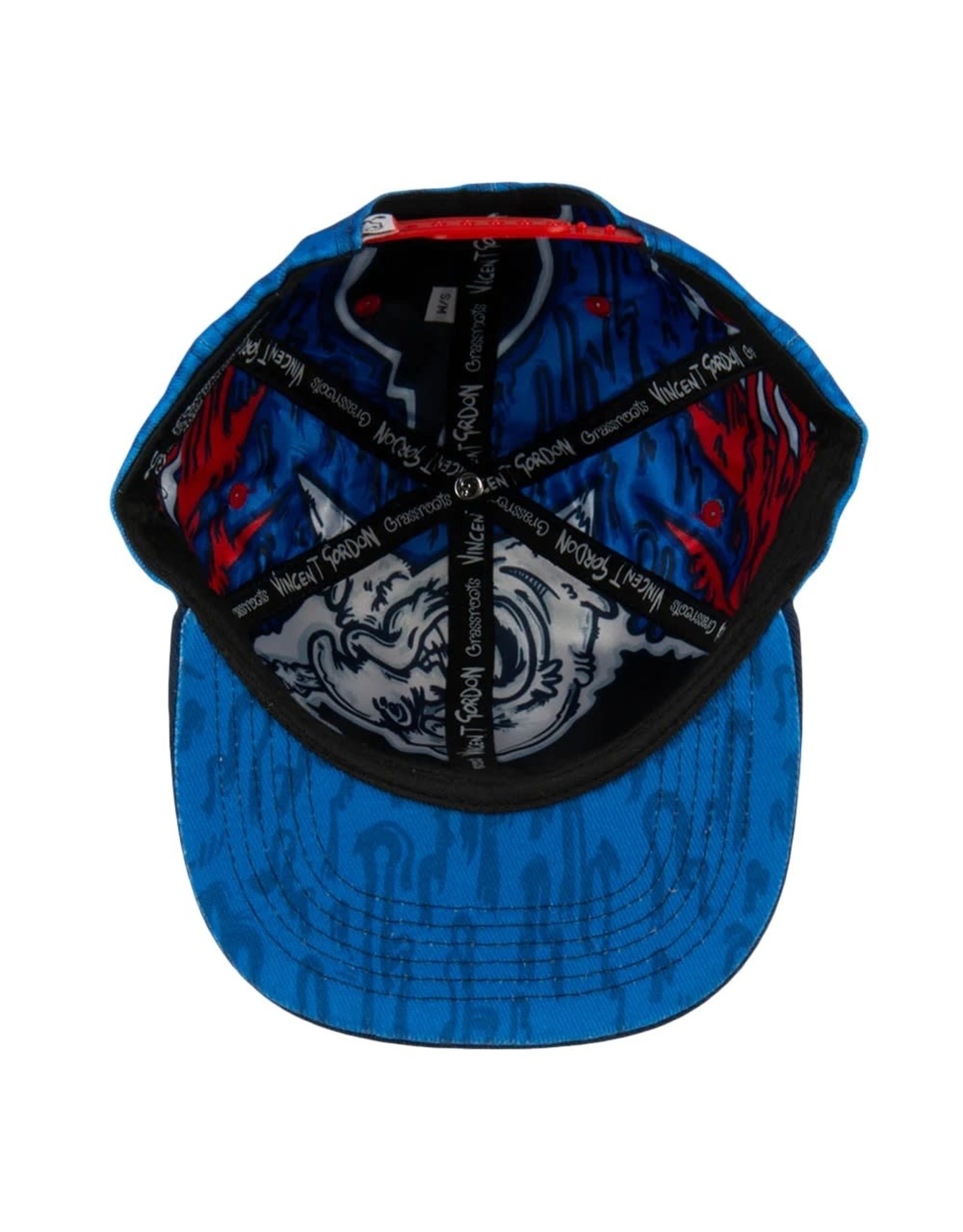 thumbnail image 2 of Dog Man Snapback Hat For Kids - Gray & Blue 2016 Character Design Adjustable Baseball Cap 2 of 14