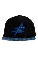 Phlo Designs Columbine Removable Logo Black Strapback Hat