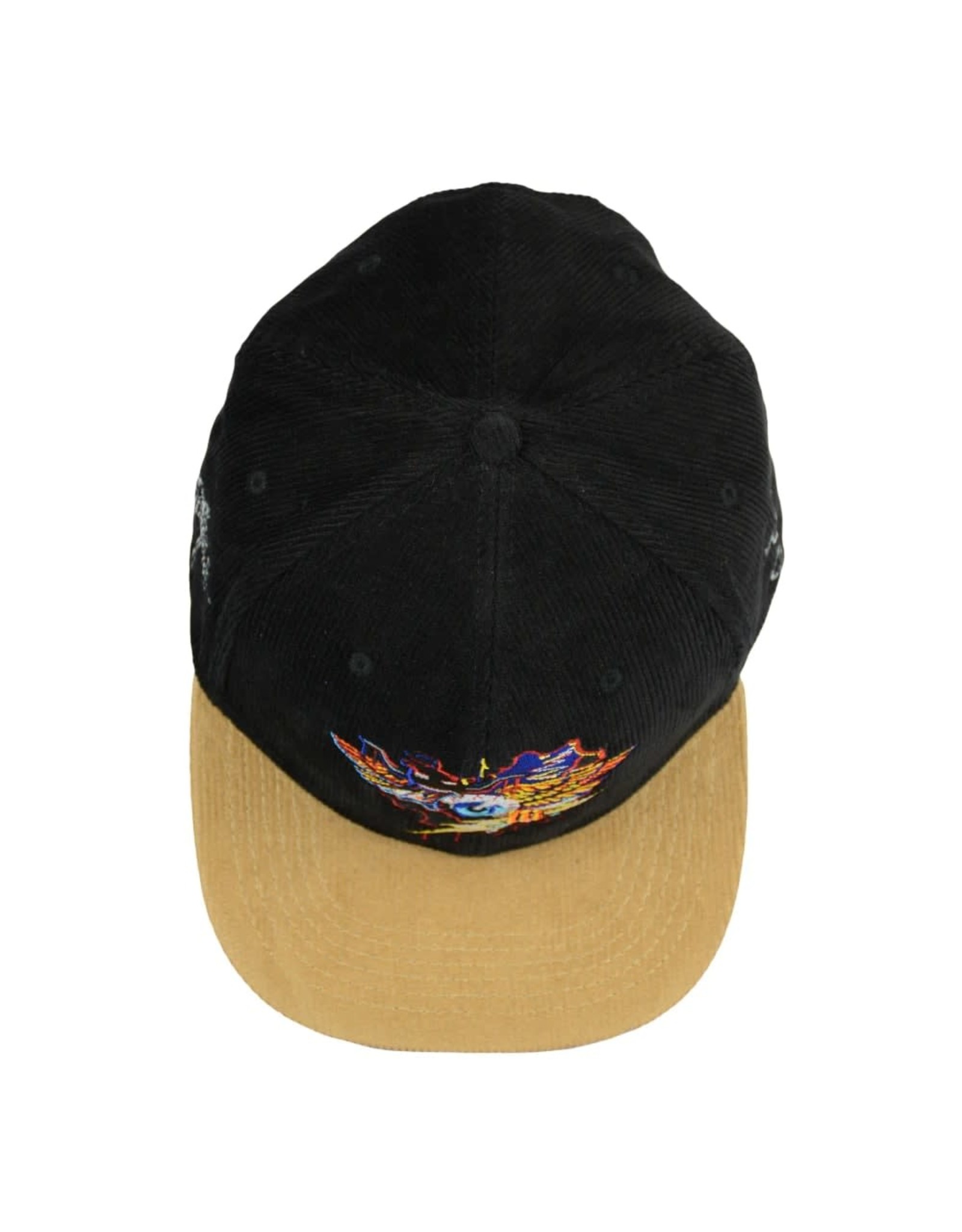 Rick Griffin Hopi Mask Black Tan Strapback Hat