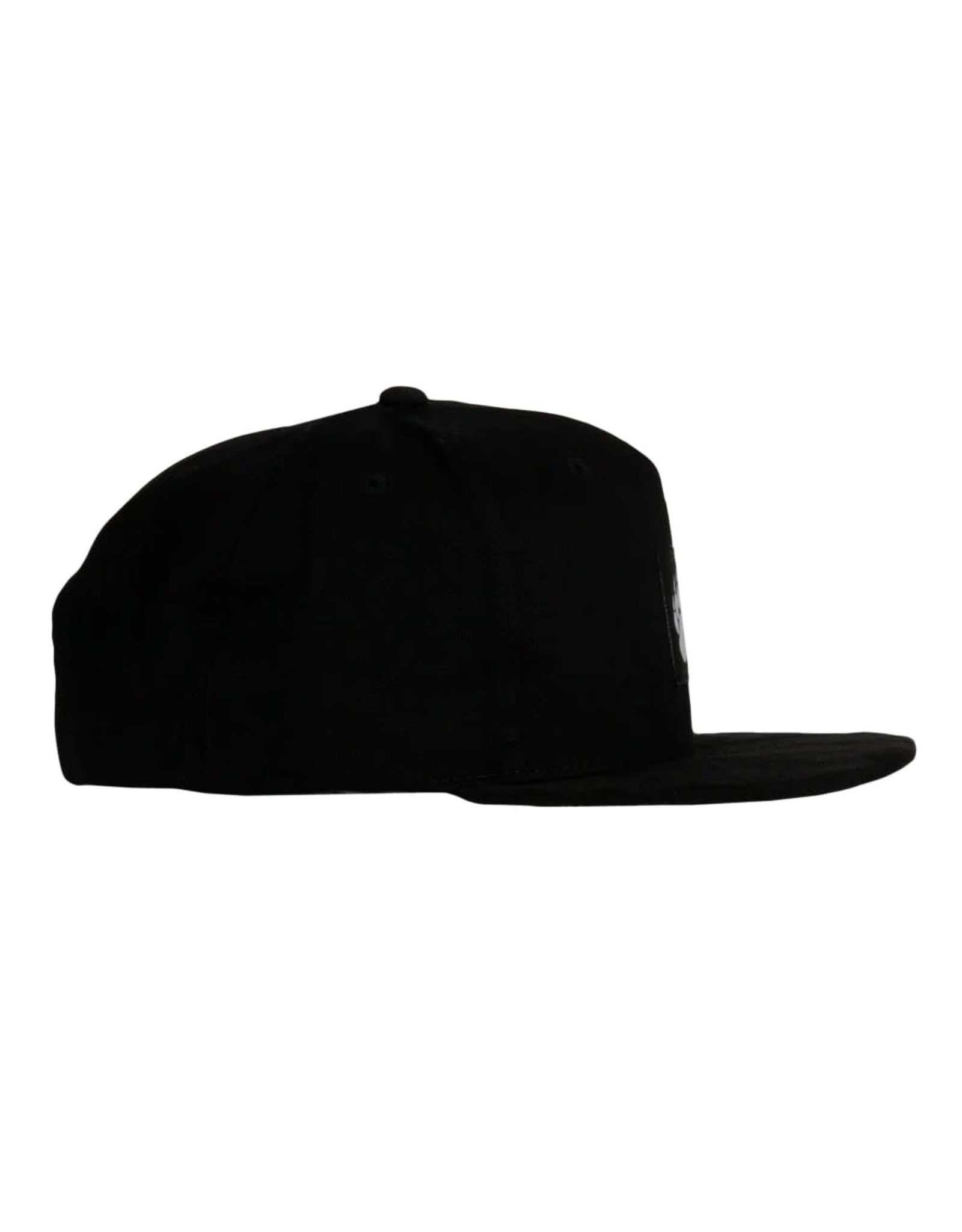 Bear Paw Removable Earflap Black Snapback Hat L/XL