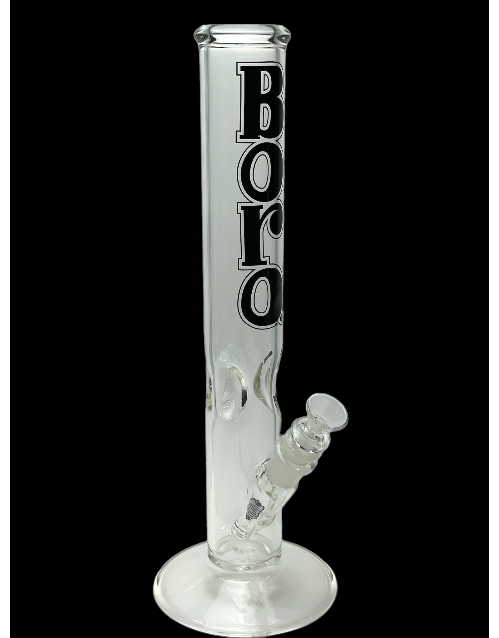 Borosyndicate Boro 12" 50mm Straight Tube With Ice Pinch