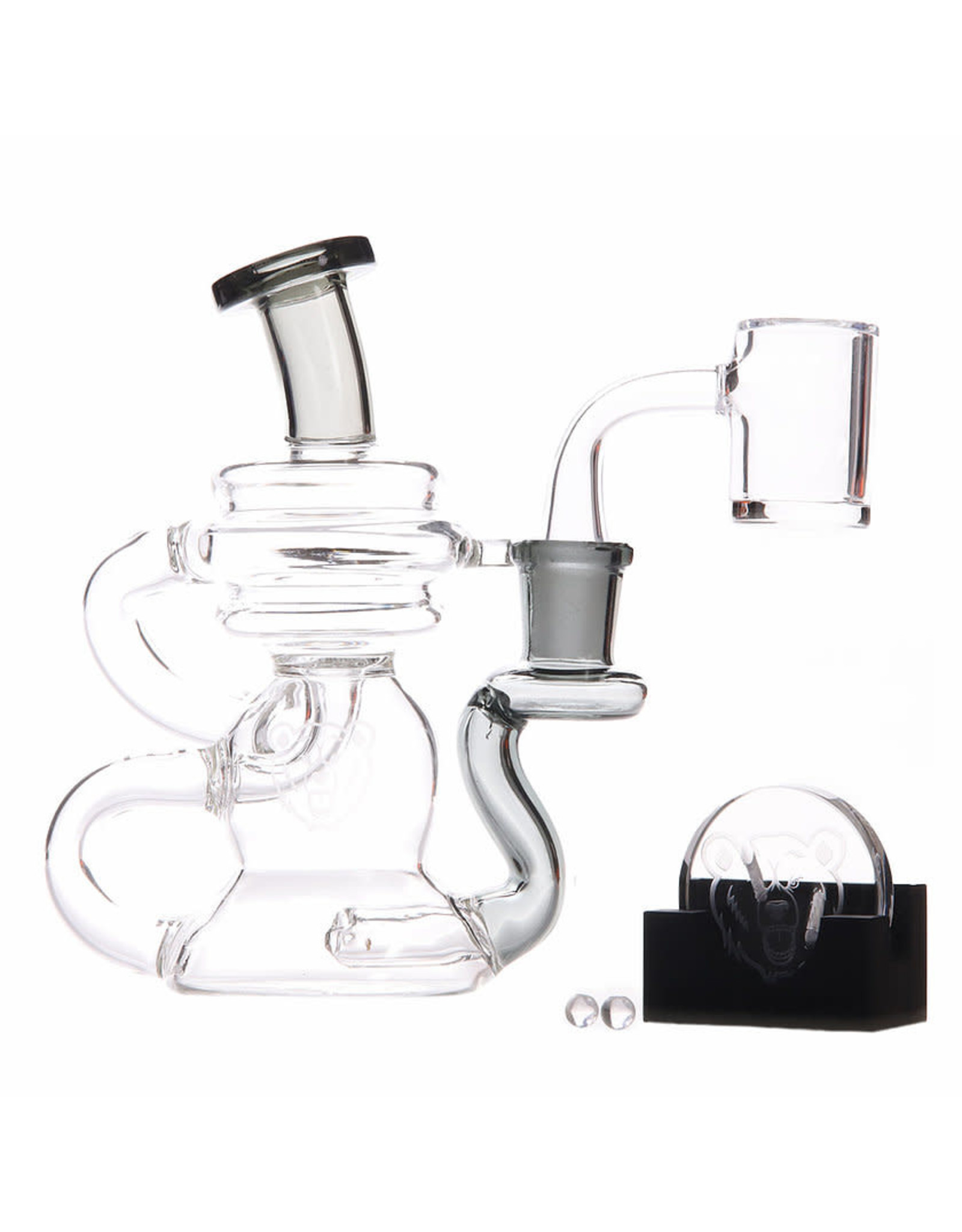 Bear Quartz Bear Quartz Cycler Box Set Smokey Black With 25mm Banger