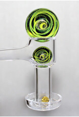 Hypnotized Glass 3pc Marble And Terp Pearls Dichro Galaxy Cosmos Set Green