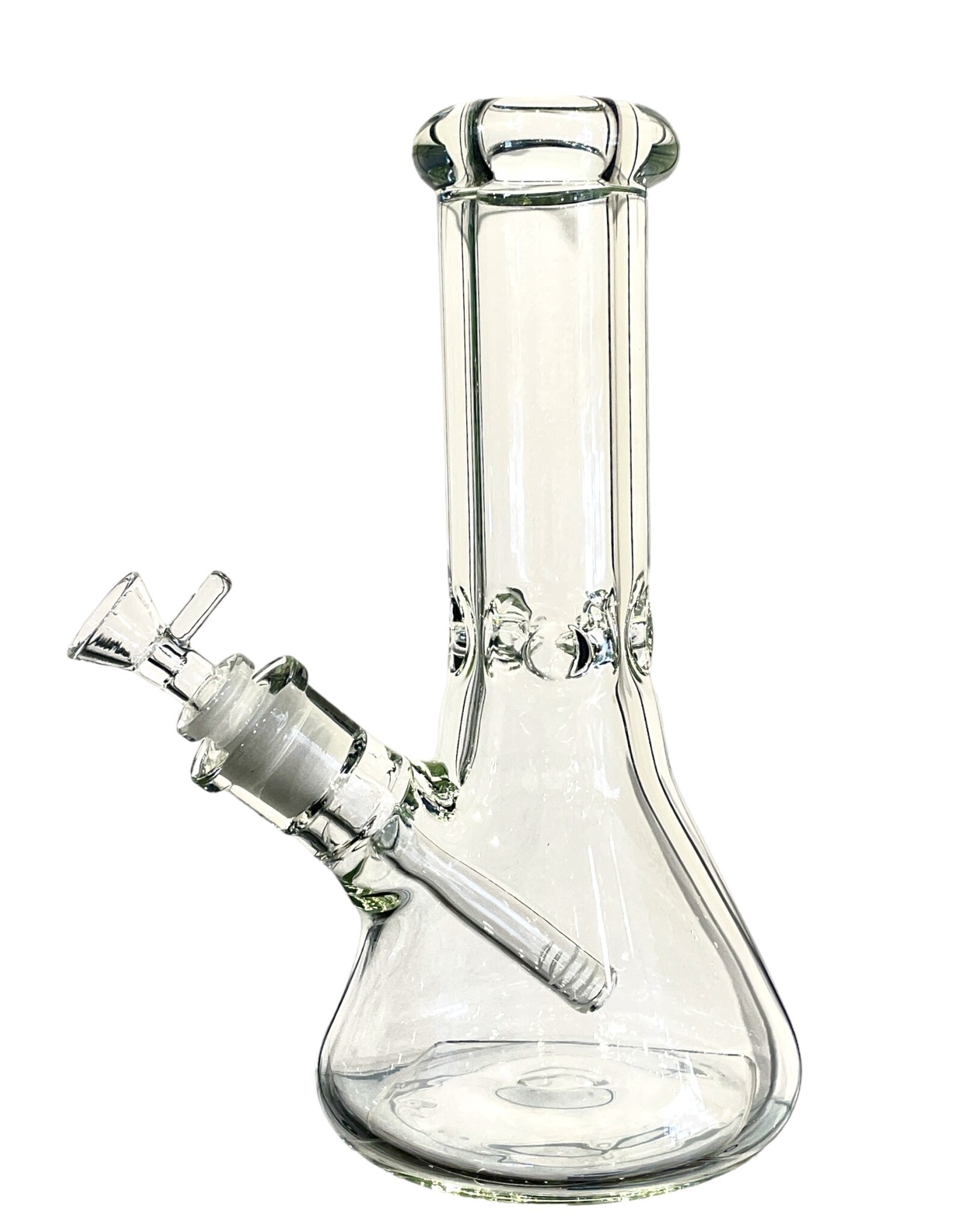 Hypnotized Glass 10" 9MM Beaker With Color Mouthpiece