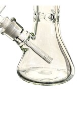 Hypnotized Glass 10" 9MM Beaker With Color Mouthpiece