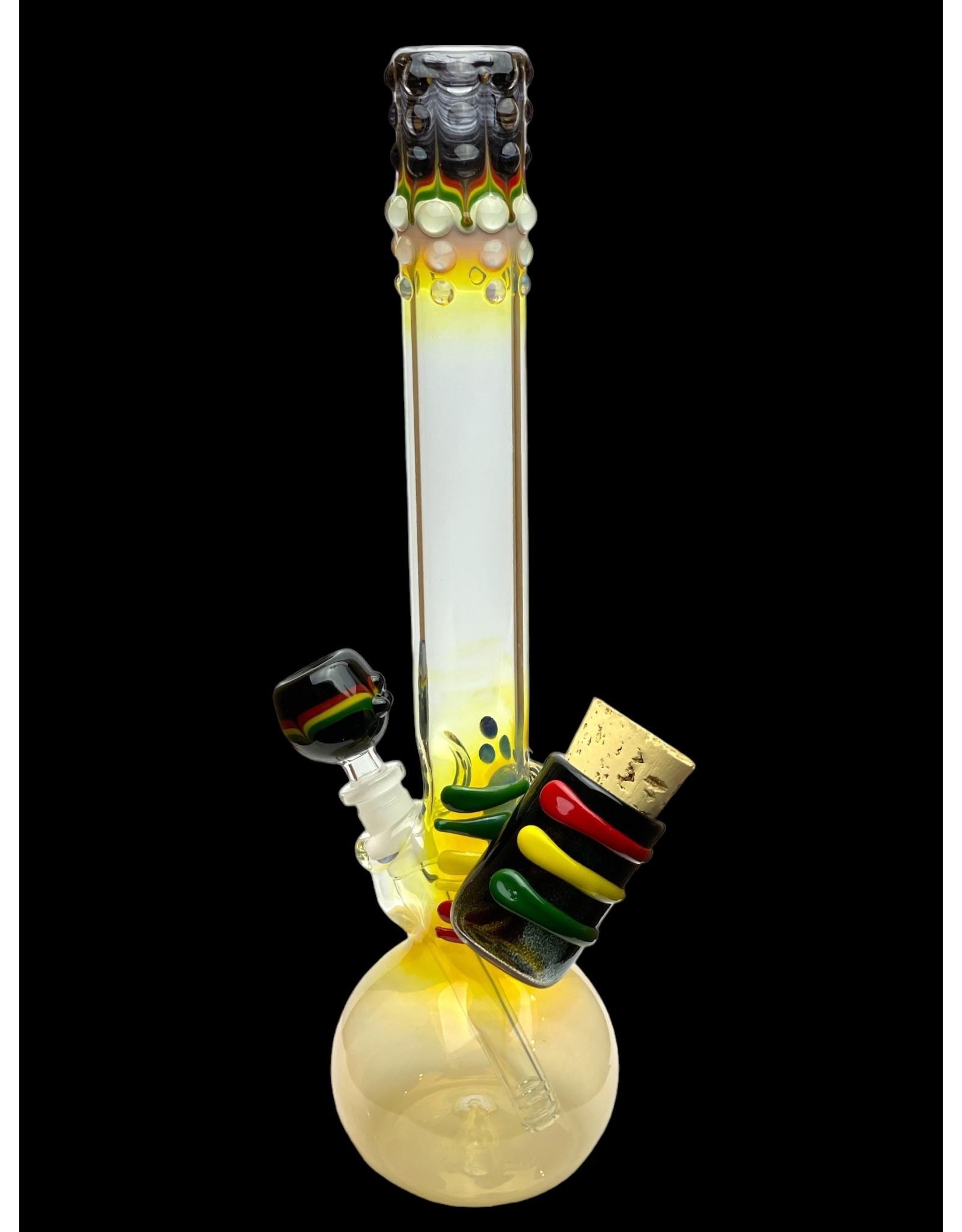 Trident Glass Trident Glass Keki Art With Jar And Color Top Single Bal 38mm x 4mm 15-17" Tall