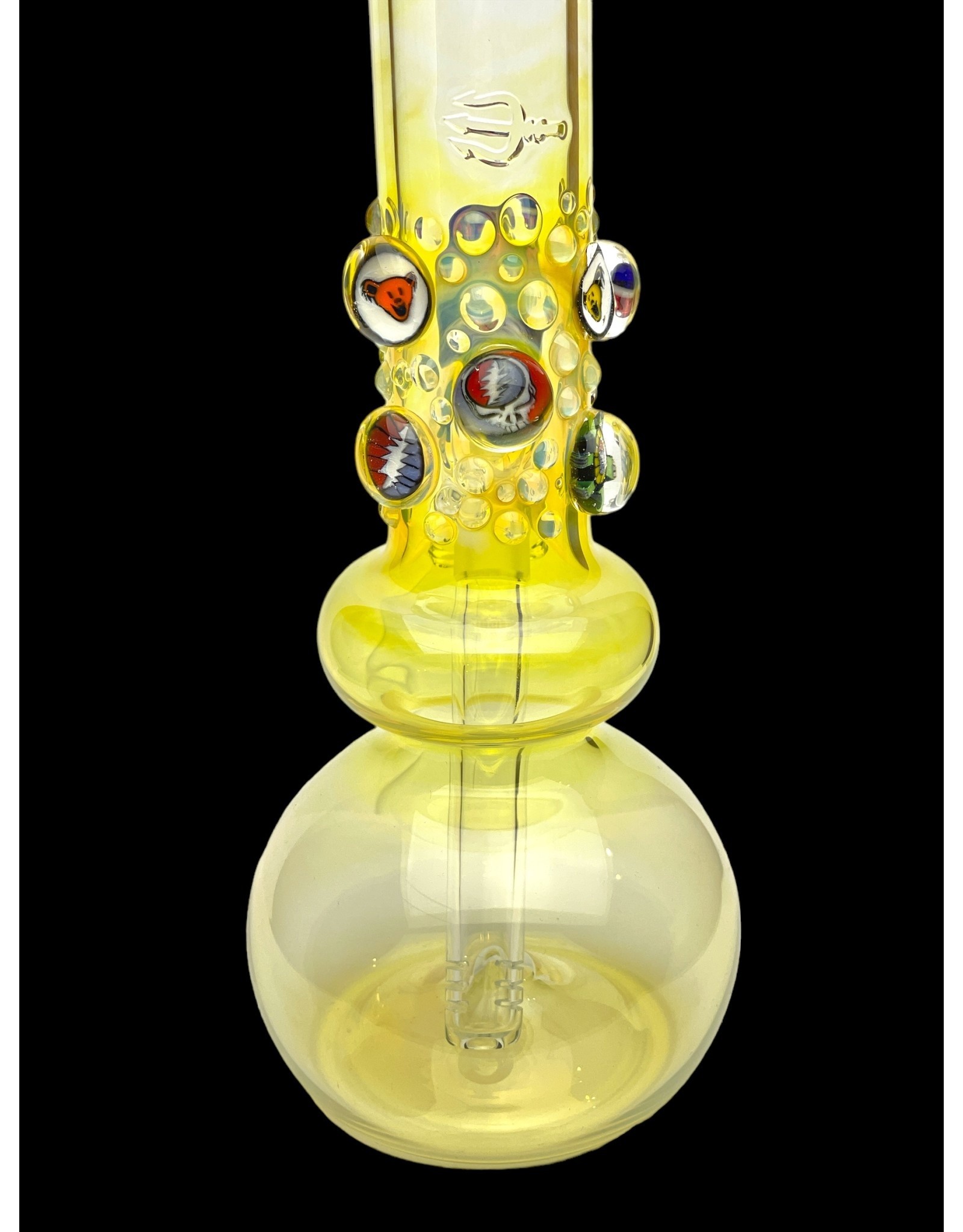 Trident Glass Trident Glass GD Millies Vixen With Art Double Ball 38mm x 4mm 15-17" Tall
