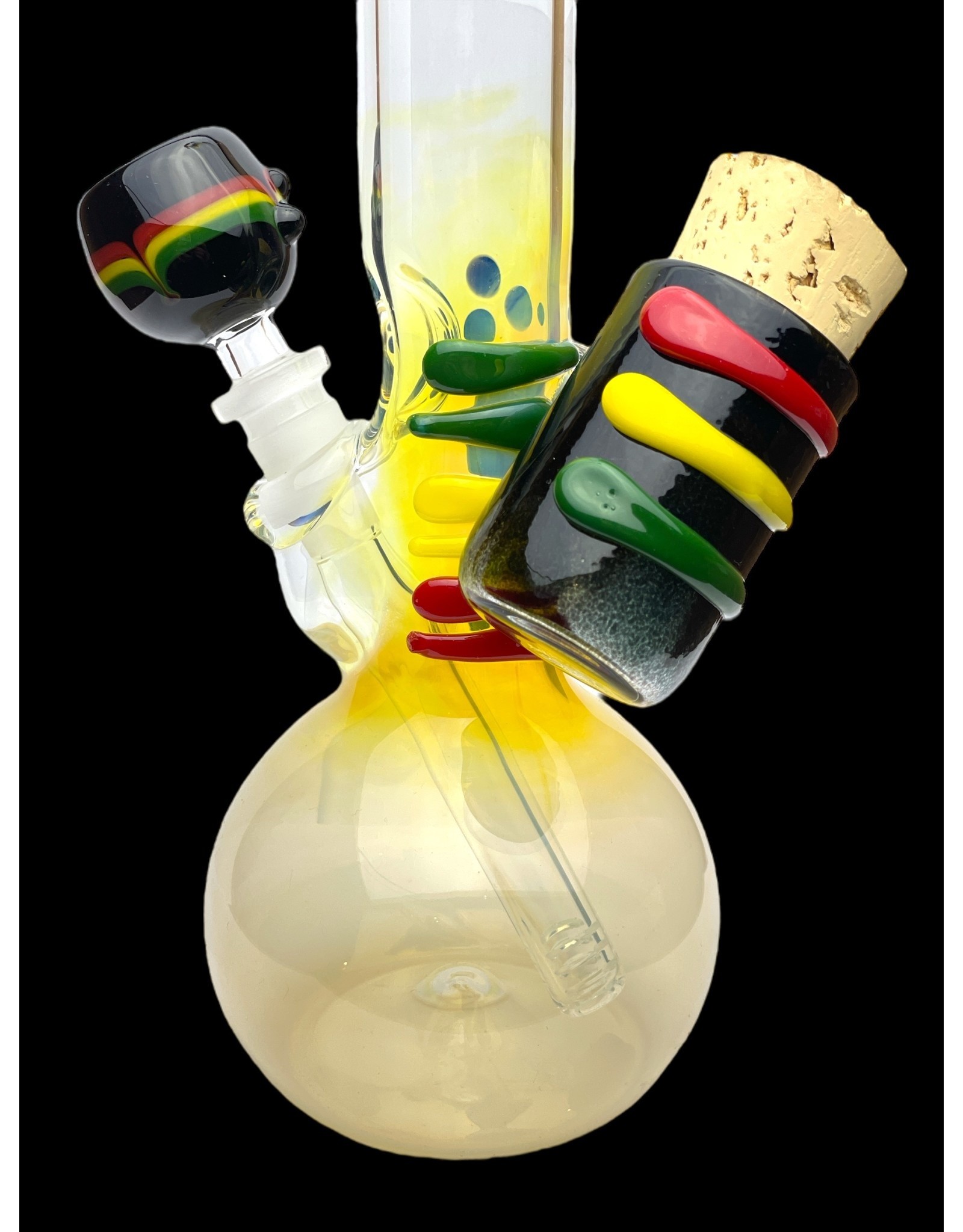 Trident Glass Trident Glass Keki Art With Jar And Color Top Single Bal 38mm x 4mm 15-17" Tall