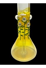 Trident Glass Trident Glass Flower Patch Fumed Beaker 38mm x 4mm 12-14" Tall
