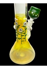 Trident Glass Trident Glass Flower Patch Fumed Beaker 38mm x 4mm 12-14" Tall