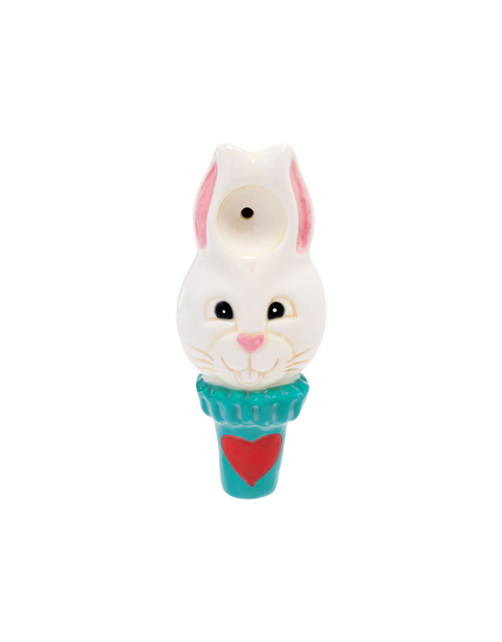 Wacky Bowls White Rabbit Ceramic Pipe 4.5"