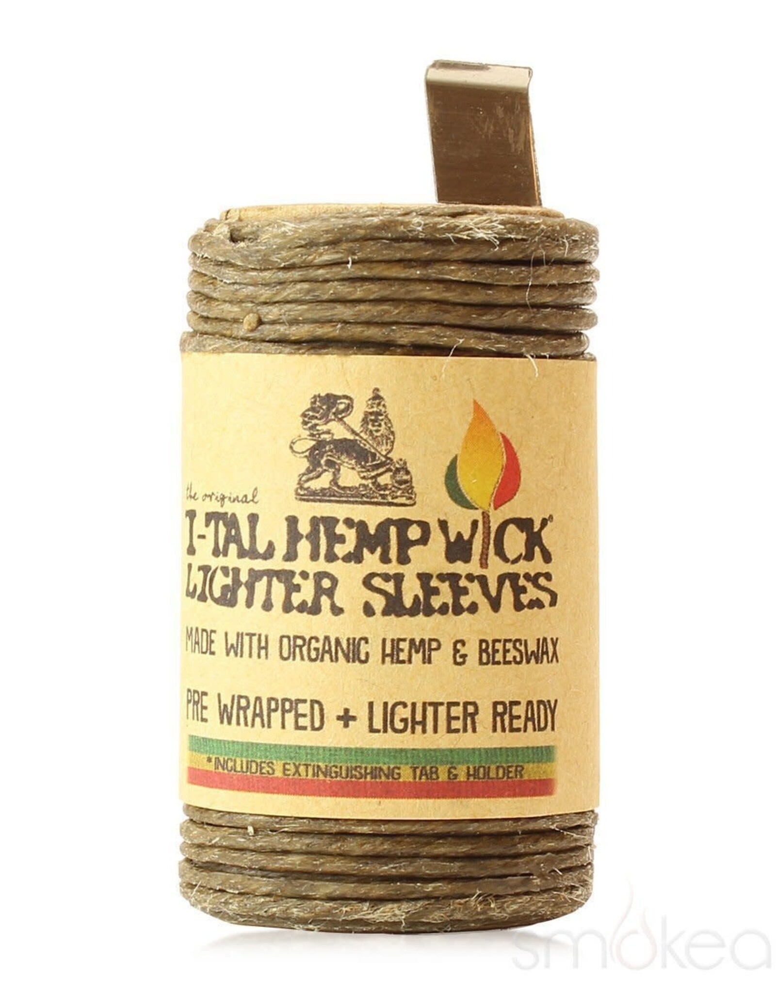 I-Tal hemp wick Bic lighter sleeve 15.5 ft