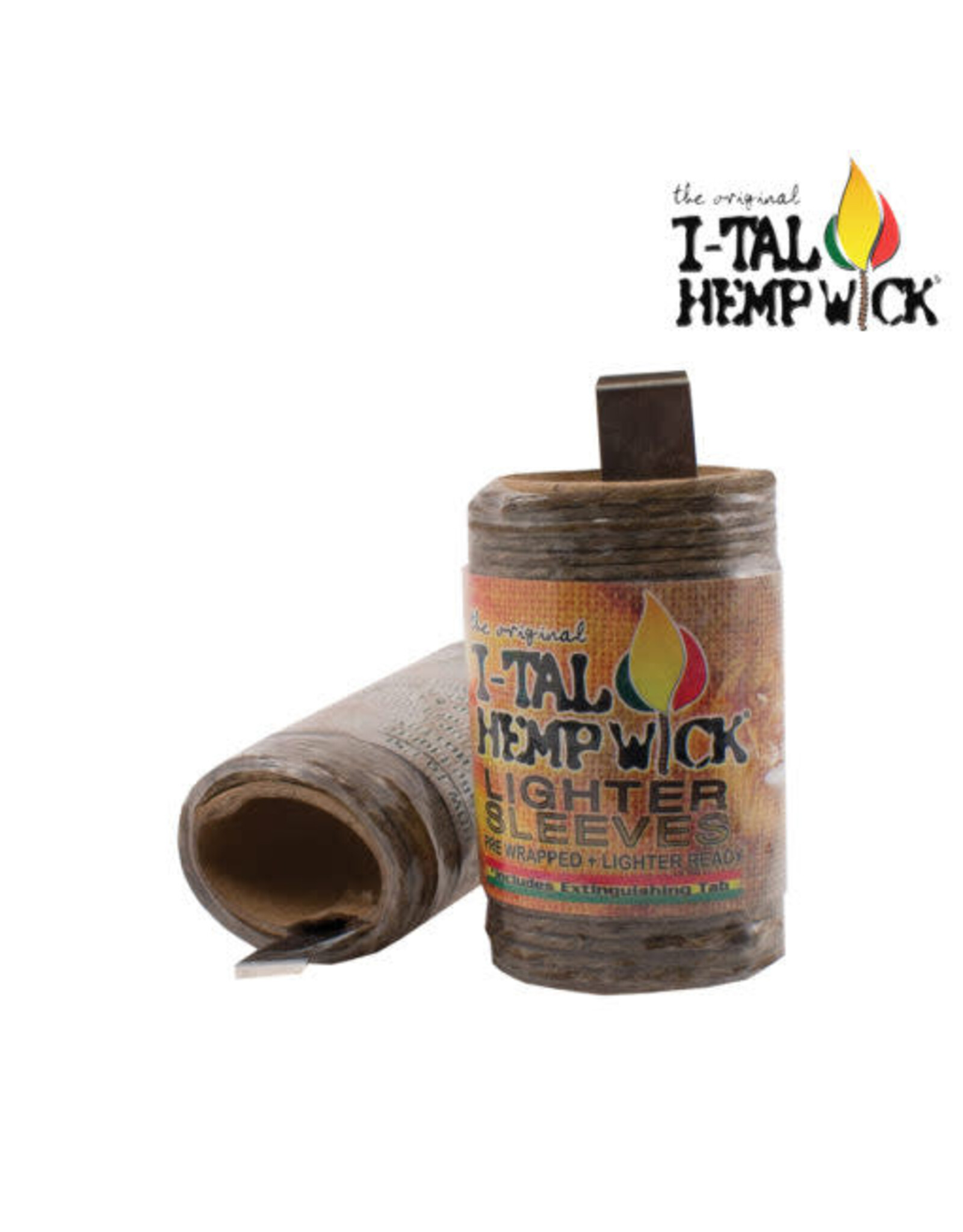 I-Tal hemp wick Bic lighter sleeve 15.5 ft