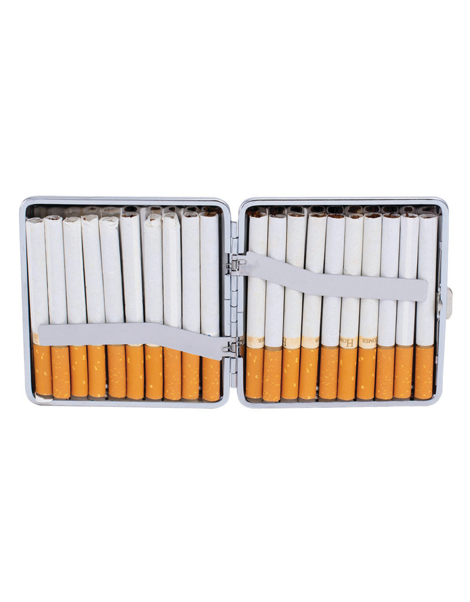 Fujima Metal Finish Double Sided Cigarette Case - King Size
