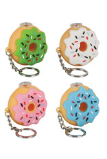 Silicone Donut One Hitter Keychain - 2" | Assorted Colors