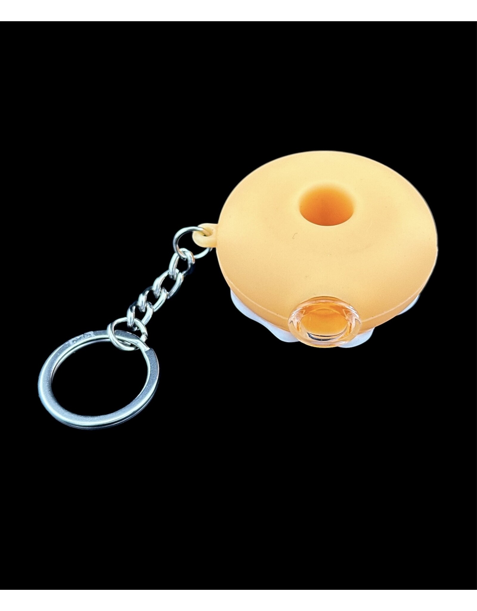 Silicone Donut One Hitter Keychain - 2" | Assorted Colors