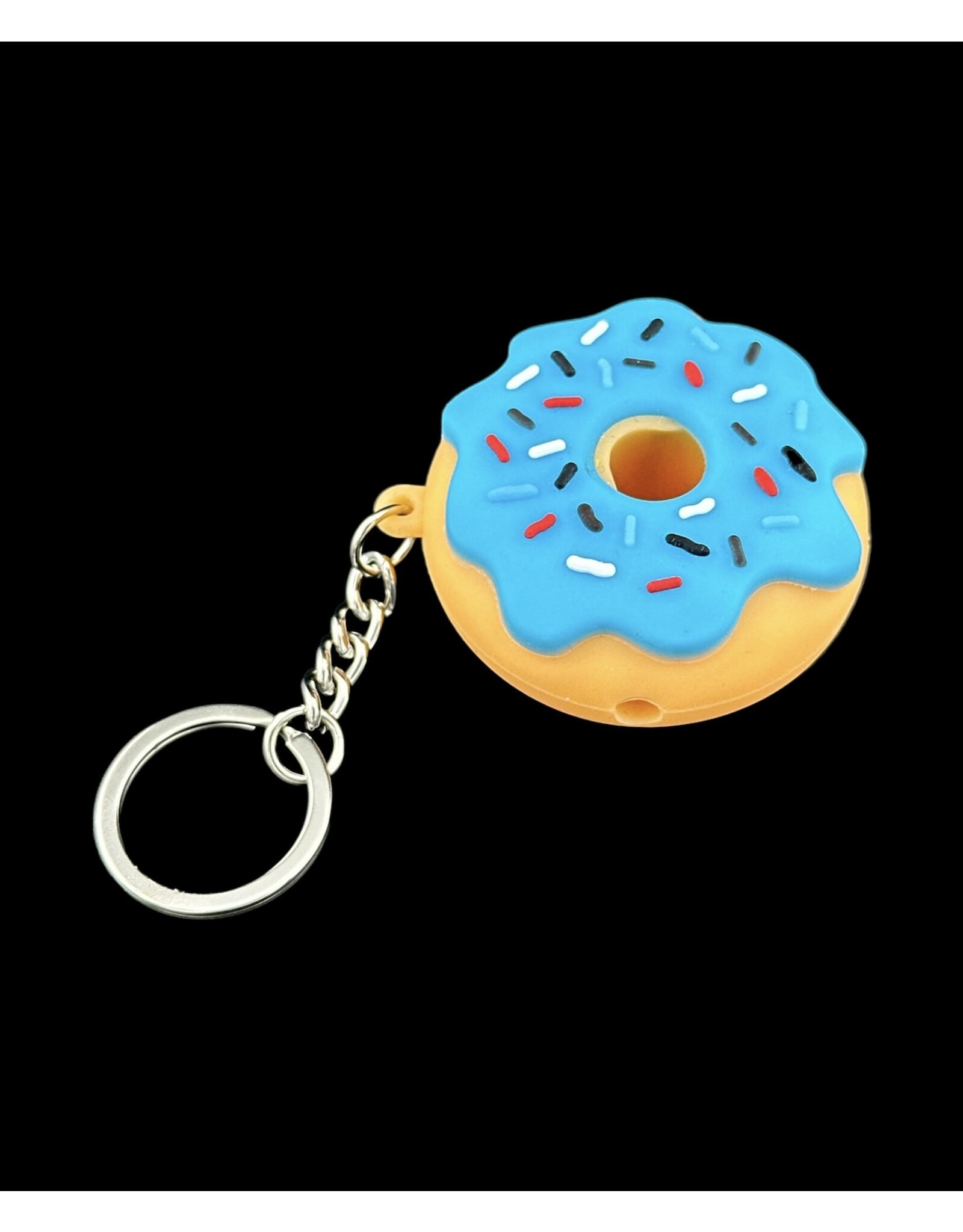 Silicone Donut One Hitter Keychain - 2" | Assorted Colors