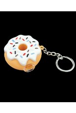 Silicone Donut One Hitter Keychain - 2" | Assorted Colors