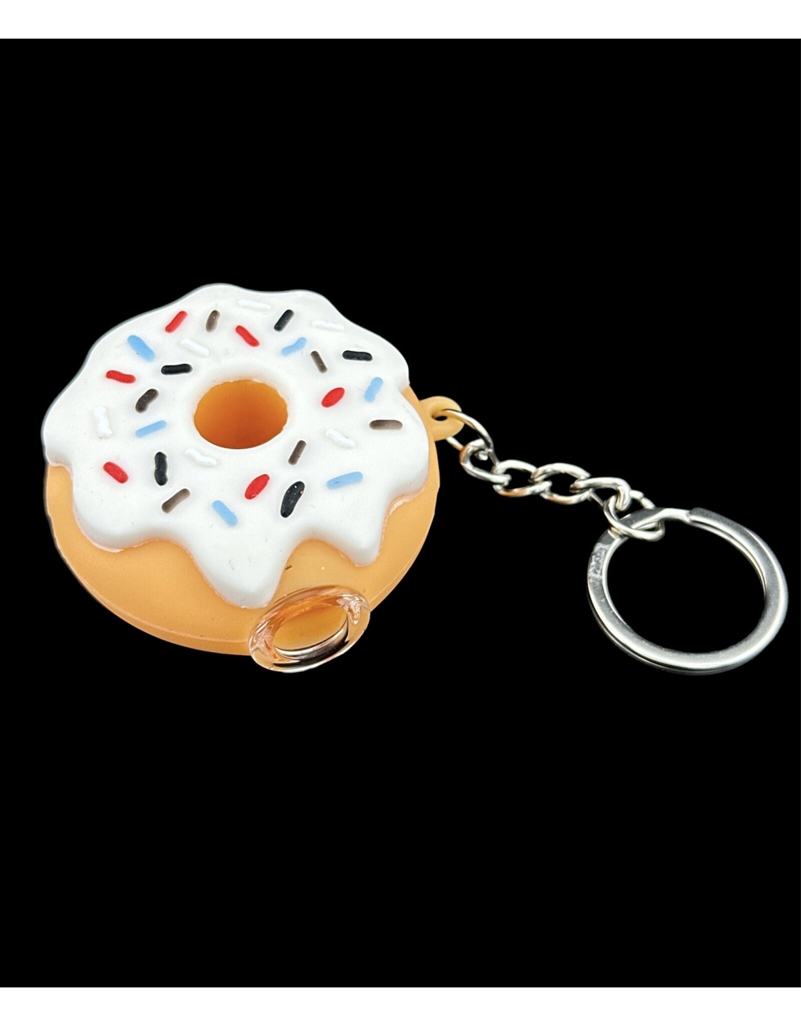 Silicone Donut One Hitter Keychain - 2" | Assorted Colors